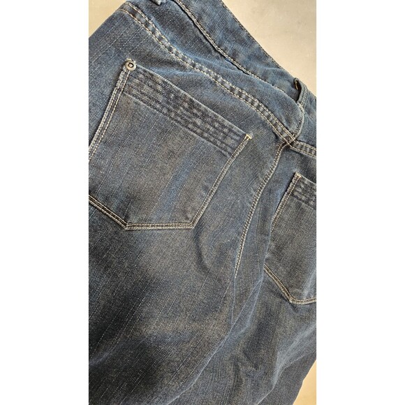 Natural Reflection Blue Dark Wash Skinny Stretch Denim Woman Jeans Size 6 - Picture 4 of 11